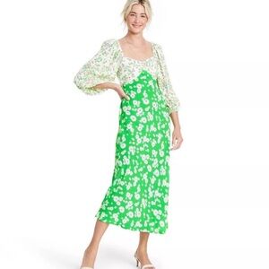 Floral Green Midi Dress by RIXO for Target
